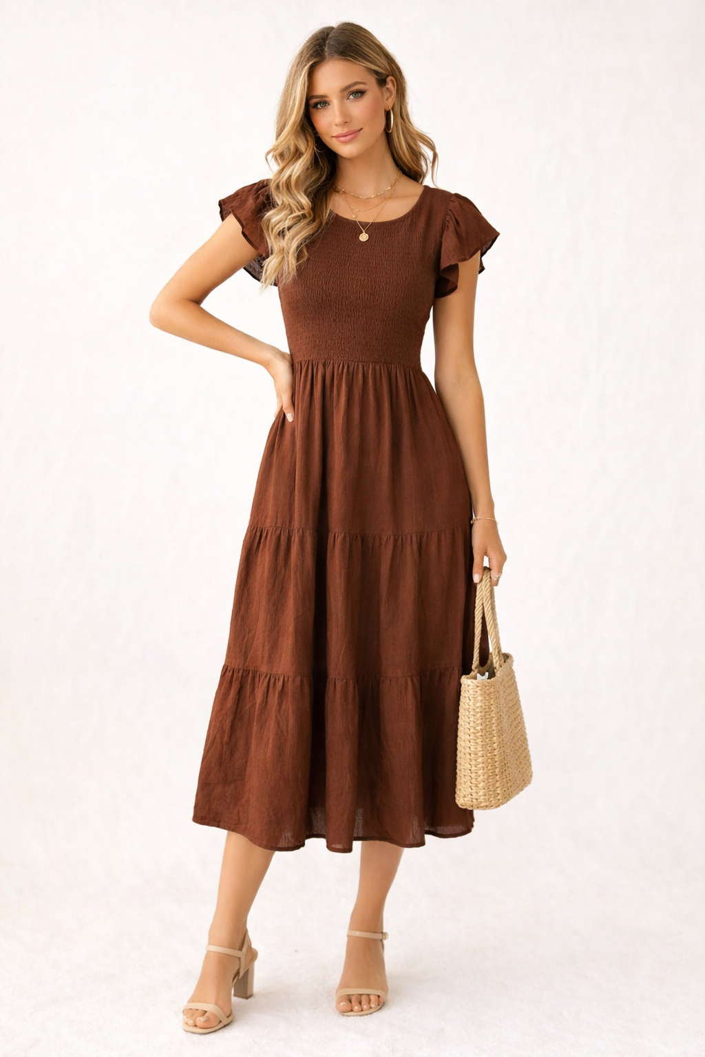 DRESS BROWN SIZE XL